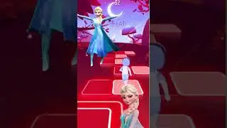 Frozen Elsa Into The Unknown  Tiles Hop Game #shorts #elsa #frozen
