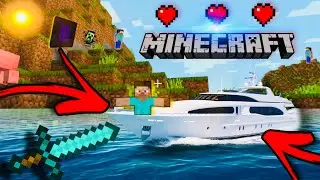 МАЙНКРАФТ  , КАК ПОСТРОИТЬ КОРАБЛЬ В МАЙНКРАФТ !!! #minecraft