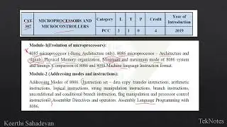 CST 307| Microprocessors & Microcontrollers| Introduction| Malayalam