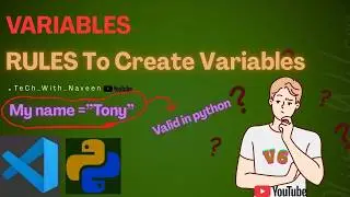 Rules To create the variables |In python||In all the languages
