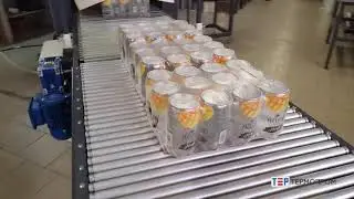 Упаковка банок 0,33л на подложке - машина ТМ-1А ПП