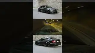 Mercedes-Benz C63 AMG running from the police. 