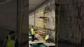 Метро Бибирево 4 день демонтажа #стройка #metro #работа #ночныеволки #дятел