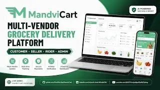 I Built a Real-Time Grocery Delivery System (MERN + AI + Maps) | MandviCart Full Demo