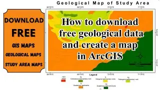 Download free geology shapefile |  Create a geological map layout in ArcGIS |Free GIS Data