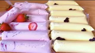 BOLIS O HELADOS CREMOSOS FACIL EN CASA  PARA NEGOCIO 🍓