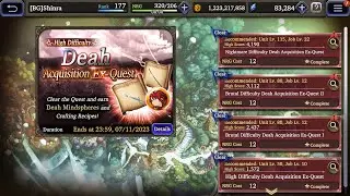 FFBE WOTV Nightmare Difficulty Deah Acquisition Quest - all missions with mono water + Deah
