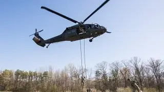 Fast rope insertion and extraction 1-158th CAV (LRS)