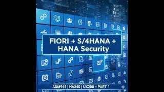 SAP S/4HANA Security Beginners to Advanced (ADM945) | Fiori-UX200 | HA240 | Complete E2E-Part 1