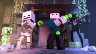 Minecraft dance  with witch! (на русском)