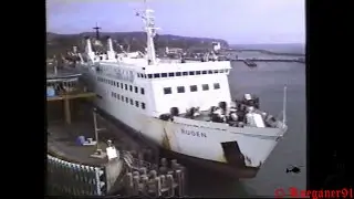 DFO Eisenbahn Fährschiff Rügen /FS Sassnitz,Historische Aufnahmen Stadthafen Sassnitz aus den 90ern