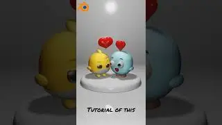 Cute Love Birds In Blender! 3d Animation [ Mrq ]