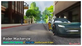 Cars 2 The Video Game | Carbon Fiber Lightning - Battle Race (Satellite Quake) Hyde Tour 8 Laps