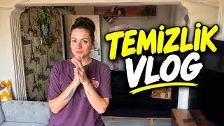TEMİZLİK VLOG!!SALONUMU DİP BUCAK TEMİZLEDİM!! ASMR TADINDA TEMİZLİK VLOG!!
