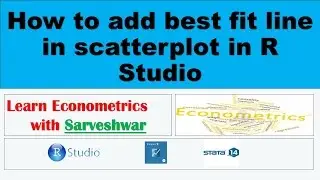 How to add best fit lines in scatterplot in R Studio