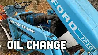 Oil change on Ford 1210 tractor
