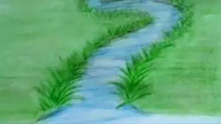 How To Draw A River With Colored Pencils: Lesson 3