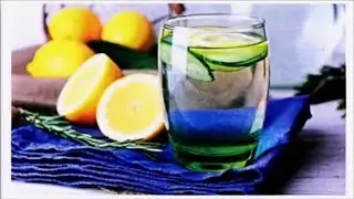 Огуречная вода с лимоном