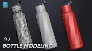 Bottle modeling technique with 3dsmax