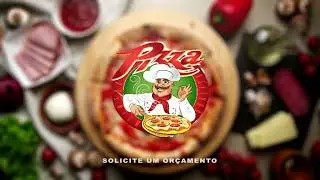 INTRO PIZZA - Pizza Logo Opener -  Element 3D Adobe After Effects - VINHETAS PROFISSIONAIS 3D