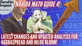 Nahida Math Guide 4! Latest Nahida Changes! Archon Level Now! Updated Impact to AggraSpread + Bloom!