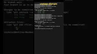 git unstage changes | undo git add 