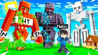 PŘEPADLI MĚ EXTRÉMNĚ VZÁCNÍ GOLEMOVÉ V MINECRAFTU!