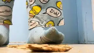 Crushing bread in dirty socks