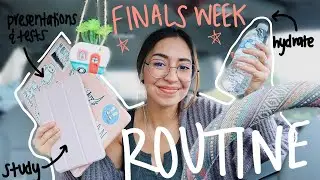 my FINALS WEEK routine || *online college* week in my life (tips & motivation)