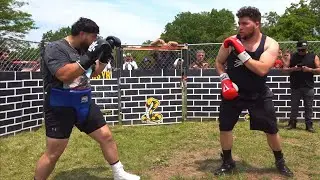 HEAVYWEIGHTS TALK TRASH THE WHOLE MATCH!!! | DOUGHNUT vs CANNONBALL