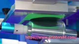 Cup Printing Machine Automatic Screen Printer for Plastic / Paper / Coffee / Bubble Tea / Foam Cups