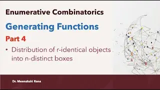 Generating Functions| Distributing r identical Objects into n distinct objects