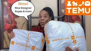 🧡 Great Temu Haul|Designer Dupes|Try-on|Hello KittyI Handbags|Boots|Jewelry & more. Honest opinion
