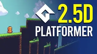 From 2D to 2.5D: GameMaker Studio 2 TUTORIAL (Using 3D Camera) | Easy Parallax