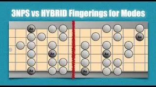 3NPS vs HYBRID Guitar Fingerings for Scales and Modes
