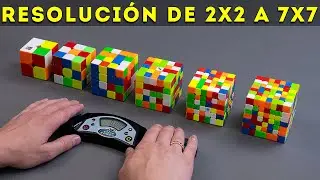 Cubos de Rubik de resolución de velocidad de 2x2 a 7x7