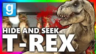 T-REX HIDE AND SEEK | Gmod Sandbox Minigame (Dinosaur Playermodel and NPC)