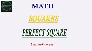 Squares and Perfect Squares,Patterns for squares of natural numbers