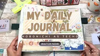 Journal With Me | Hobonichi Techo a5 Notebook | Creative Journaling 🧸💕