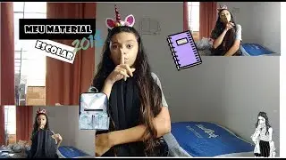 Meu material escolar 2018 - Unicornia