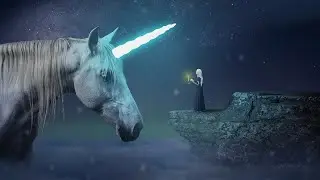 Magical Unicorn Photoshop Manipulation Tutorial
