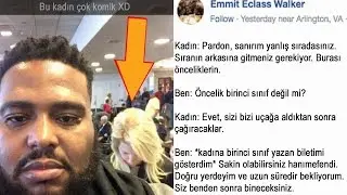 Siyahi Adam Sırada Önüne Geçmeye Çalışan Irkçı Beyaz Kadından Komik Şekilde İntikamını Aldı