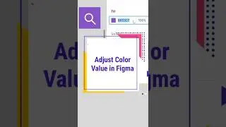 Figma Trick : How to Easily Adjust the Shade of Colors #shorts