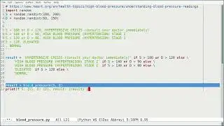 Python in Emacs 0069 - One line's if-statement in Python for multiple conditions! No more 'elif'