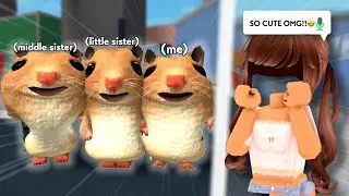 Me and MY SISTERS Played As HAMSTERS in MM2...*FUNNY*