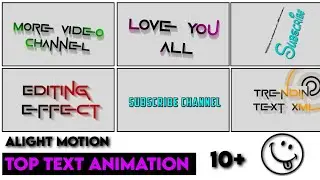 Top 10+ 🔥Alight Motion Text Animation Presets ||AlightMotion Preset Download Free 10+ text presets||