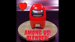 Easy Among US Character Modeling! Blender Beginner Tutorial!