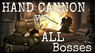 Killing ALL Bosses with the HAND CANNON | Resident Evil 4 HD
