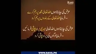 Golden Words of SAWW to A Baddu