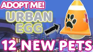 ALL 12 URBAN EGG PETS IN ADOPT ME! All pets + Rarity
